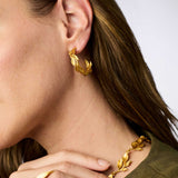 JV Willow Hoop Earring, Gold-Julie Vos