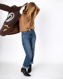 KR Saturday Cashmere Sweater, Teddy Brown-Kerri Rosenthal