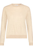 Cotton Long Sleeve Crew, Brown Sugar-Minnie Rose