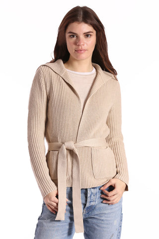 Shaker Cardigan, Brown-Minnie Rose