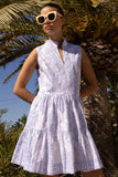 Oliphant Yoke Dress, Amadora Blue-Oliphant Design