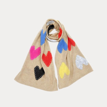 KR Zero Waste Scarf, Camel-Multi-Kerri Rosenthal