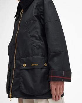 Barbour Allerston Waxed Jacket, Black/ Classic-Barbour