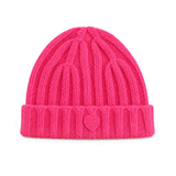 KR Cashmere Beanie, Neon Pink-Kerri Rosenthal