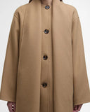 Barbour Clementine Wool Scarf Coat, Camel-Barbour