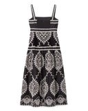 Adair Midi Dress, Noir-Cartolina