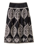 Georgia Midi Skirt, Noir-Cartolina