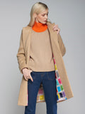 Vilagallo Wool Mohair Coat, Camel-Vilagallo