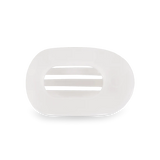 Small Flat Round Clip, White-TELETIES