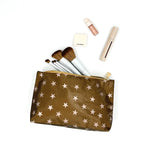 HL Cosmetic Bag, Bronze Stars-Hi Love