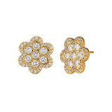 ASHA Delphine Pave Stud, Gold