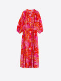 Claudette Dress, Pink Blossom-Vilagallo