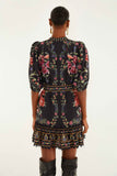 FARM Rio Belle Garden Mini Dress, Black-Farm Rio