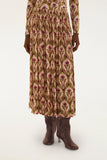 Garden Medal Midi Skirt, Multicolor
