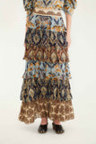 FARM Rio Mixed Scarves Ruffled Maxi, Multi-Farm Rio