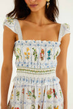 Tropical Porcelain Maxi Dress, Off-White-Farm Rio