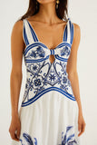Wonderful City Mix Maxi Dress, Off-White-Farm Rio