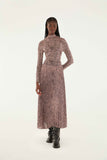 FARM Rio Baby Leopard Pleated Maxi Skirt, Pink-Farm Rio
