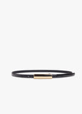 The Patent Lady Belt, Black/Gold-Favorite Daughter