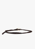 FD The Woven Knot Belt, Dark Brown - Small