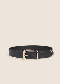 FD The Margaret Belt, Black/Polished Gol-Favorite Daughter