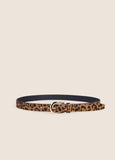 FD The Leopard Favorite Belt, Leopard/Polished Gold