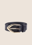 FD The Dakota Belt, Black/Polished Gold-Favorite Daughter