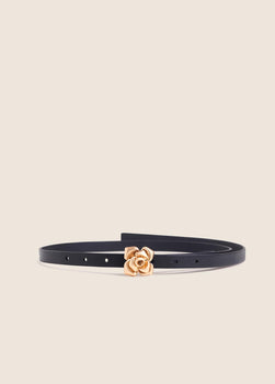 FD The Petal Belt, Black/Polished Gol-Favorite Daughter