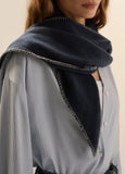 FD The Stitched Triangle Scarf, Midnight/Grey-Favorite Daughter