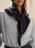 FD The Stitched Triangle Scarf, Midnight/Grey-Favorite Daughter