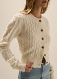 The Eleanor Cardigan, White Froth-Favorite Daughter