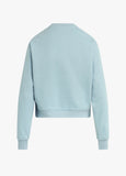 The Collegiate Chest Classic Sweatshirt, Sea Blue/ Gardenia-Favorite Daughter