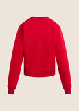 The Favorite Daughter Heart Sweatshirt, Cherry/White-Favorite Daughter