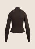 The Ribbed Turtleneck, Espresso-Favorite Daughter