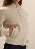 The Boucle Studio Bomber, Ivory-Favorite Daughter