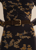 The Suede Heritage Belt, Chocolate/Ant Bras-Favorite Daughter