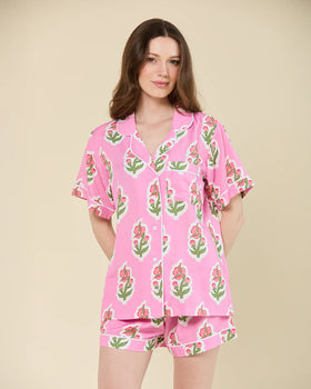 Short Set, Floret-Pink-Katie Kime