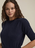 The Elena Top, Navy-Favorite Daughter