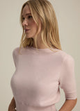 The Elena Top, Pale Pink-Favorite Daughter