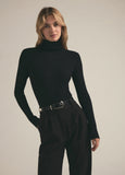 Amelia Long Sleeve Top, Black-Favorite Daughter