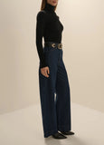 Amelia Long Sleeve Top, Black-Favorite Daughter