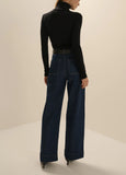 Amelia Long Sleeve Top, Black-Favorite Daughter