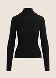 Amelia Long Sleeve Top, Black-Favorite Daughter
