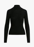 Amelia Long Sleeve Top, Black-Favorite Daughter