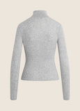 Amelia Long Sleeve Top, Melange Grey