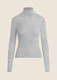 Amelia Long Sleeve Top, Melange Grey
