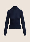 Amelia Long Sleeve Top, Navy