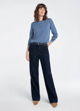 The Favorite Cashmere Crew, River Blue-Favorite Daughter