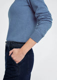 The Favorite Cashmere Crew, River Blue-Favorite Daughter