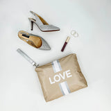 HL Medium Pack, Beige Stripe LOVE-Hi Love